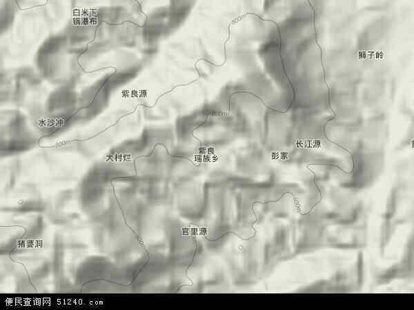 紫良瑶族乡地形图 - 紫良瑶族乡地形图高清版 - 2024年紫良瑶族乡地形图