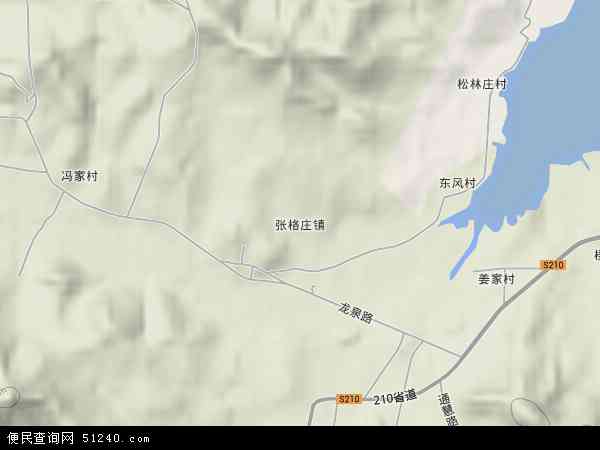 张格庄镇地形图 - 张格庄镇地形图高清版 - 2024年张格庄镇地形图