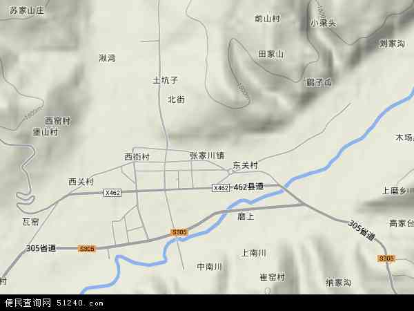 张家川镇地形图 - 张家川镇地形图高清版 - 2024年张家川镇地形图