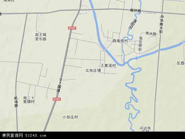 北张庄镇地形图 - 北张庄镇地形图高清版 - 2024年北张庄镇地形图