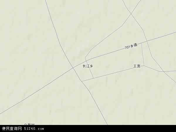 长江乡地形图 - 长江乡地形图高清版 - 2024年长江乡地形图