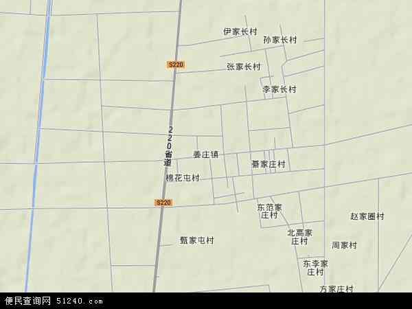 姜庄镇地形图 - 姜庄镇地形图高清版 - 2024年姜庄镇地形图