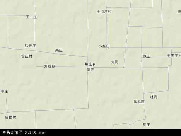 焦庄乡地形图 - 焦庄乡地形图高清版 - 2024年焦庄乡地形图