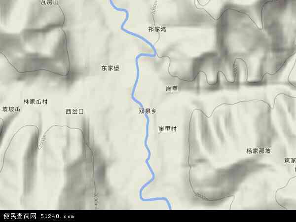 双泉乡地形图 - 双泉乡地形图高清版 - 2024年双泉乡地形图