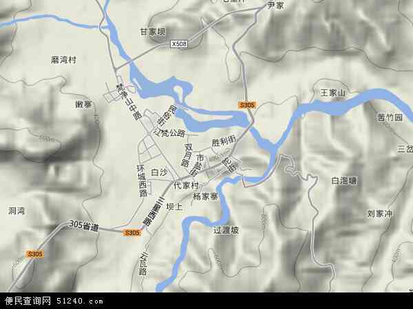 江口县卫星地图高清图片