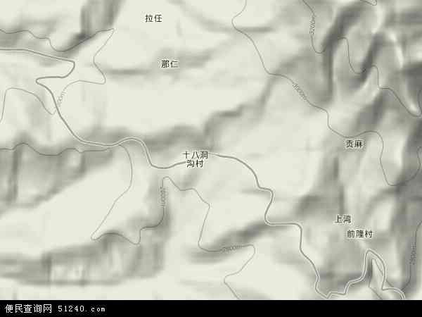 松多藏族乡地形图 - 松多藏族乡地形图高清版 - 2024年松多藏族乡地形图