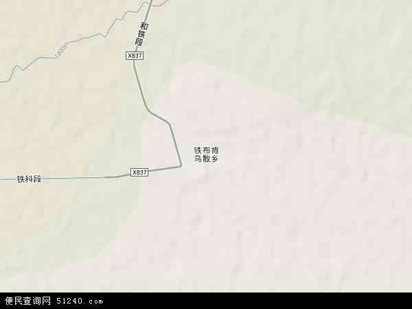 铁布肯乌散乡地形图 - 铁布肯乌散乡地形图高清版 - 2026年铁布肯乌散乡地形图