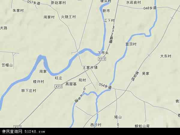 王家井镇地形图 - 王家井镇地形图高清版 - 2024年王家井镇地形图