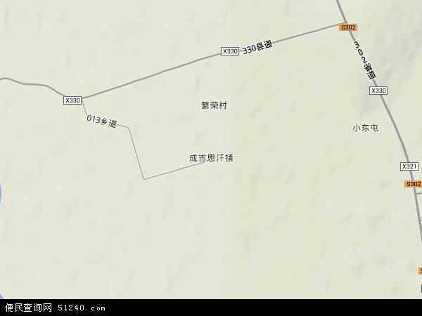 成吉思汗牧场地形图 - 成吉思汗牧场地形图高清版 - 2024年成吉思汗牧场地形图