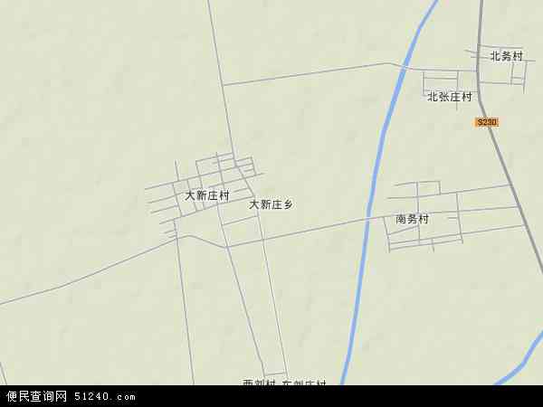 大新庄乡地形图 - 大新庄乡地形图高清版 - 2024年大新庄乡地形图