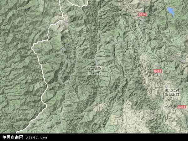 西盟佤族自治县地形图 - 西盟佤族自治县地形图高清版 - 2024年西盟佤族自治县地形图