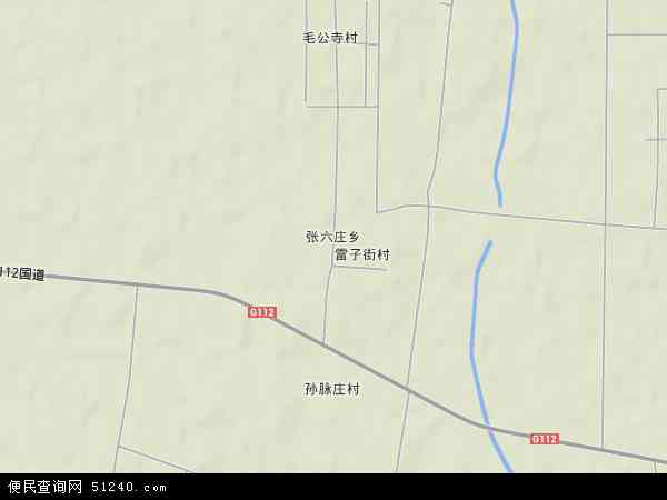 张六庄乡地形图 - 张六庄乡地形图高清版 - 2024年张六庄乡地形图