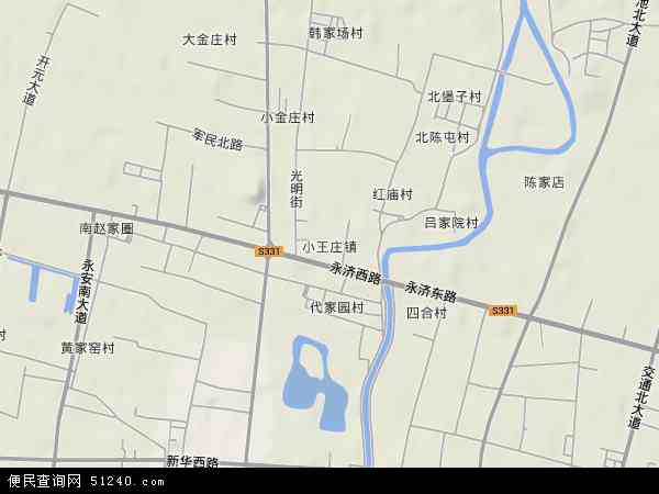小王庄镇地形图 - 小王庄镇地形图高清版 - 2024年小王庄镇地形图