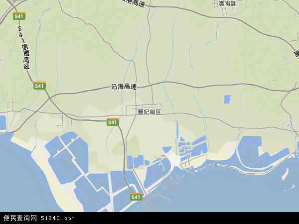 唐山湾生态城地形图 - 唐山湾生态城地形图高清版 - 2024年唐山湾生态城地形图