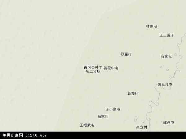 青冈县种羊场地形图 - 青冈县种羊场地形图高清版 - 2024年青冈县种羊场地形图