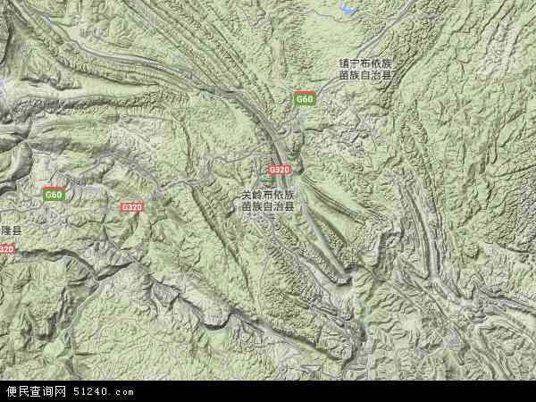 关岭县卫星地图图片
