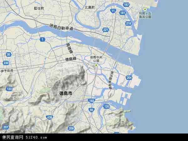 徳岛地形图 - 徳岛地形图高清版 - 2024年徳岛地形图