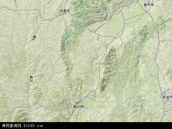 汾河地形图 - 汾河地形图高清版 - 2024年汾河地形图