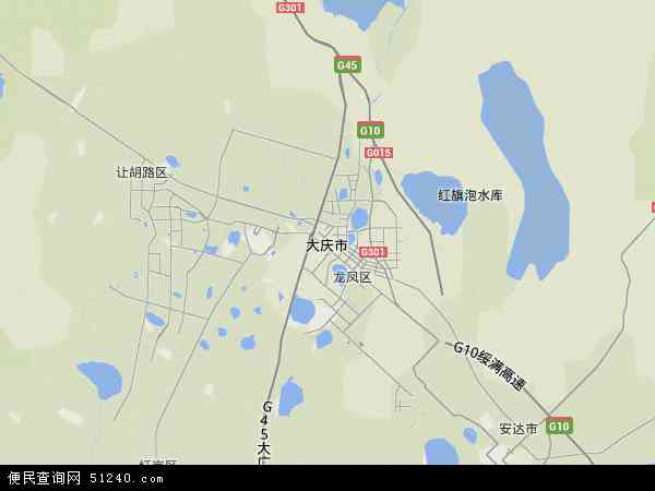 大庆市地形图 - 大庆市地形图高清版 - 2024年大庆市地形图