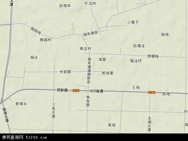 邳州市炮车镇地图图片