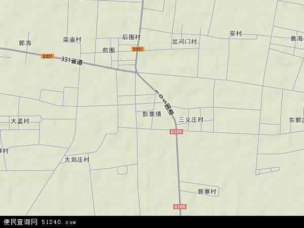 彭集地形图 - 彭集地形图高清版 - 2024年彭集地形图