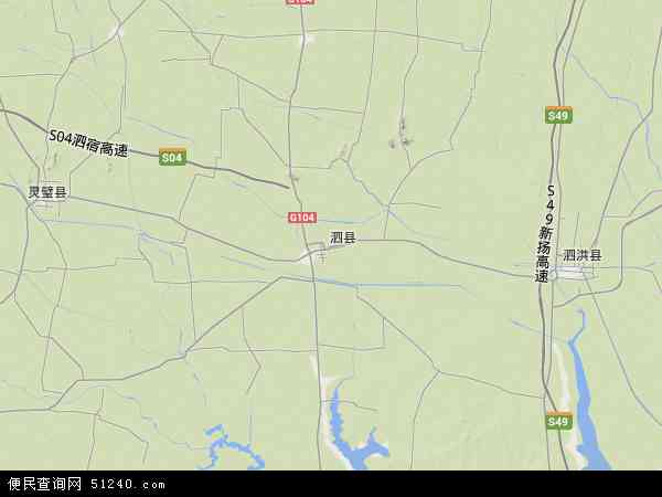 泗县地形图 - 泗县地形图高清版 - 2024年泗县地形图