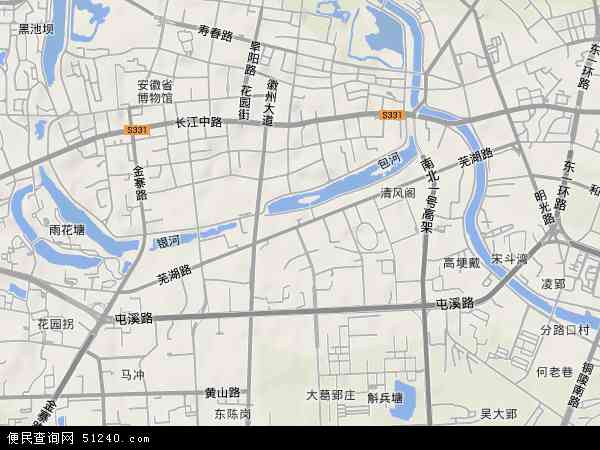 芜湖路地形图 - 芜湖路地形图高清版 - 2024年芜湖路地形图