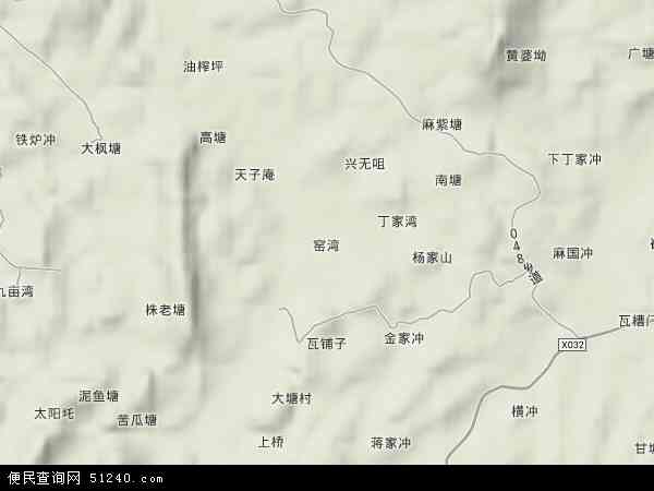 窑湾地形图 - 窑湾地形图高清版 - 2024年窑湾地形图