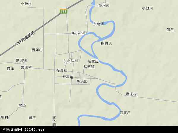 赵河地形图 - 赵河地形图高清版 - 2024年赵河地形图
