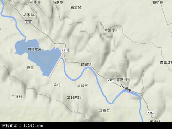 三原县卫星地图图片