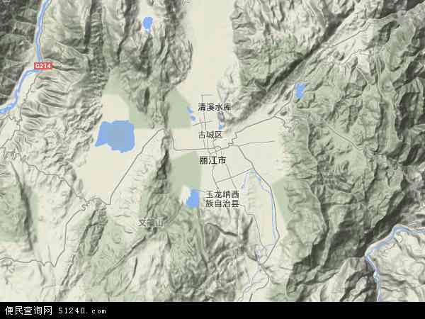 丽江市地形图 - 丽江市地形图高清版 - 2024年丽江市地形图