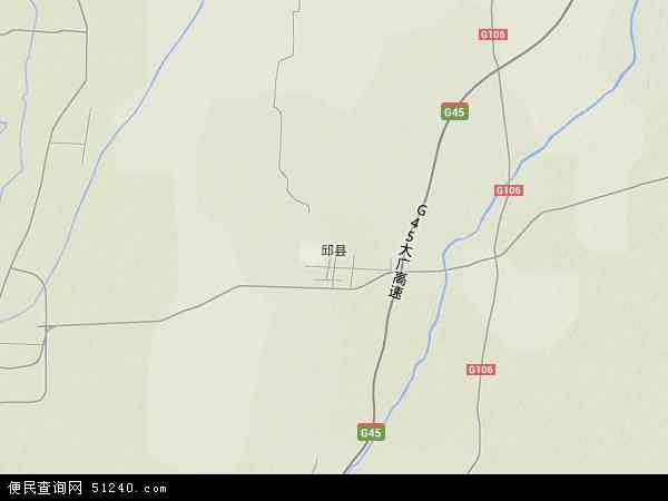 邱县地形图 - 邱县地形图高清版 - 2024年邱县地形图
