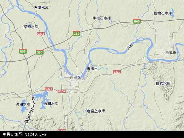鹰潭市区地图全景图片