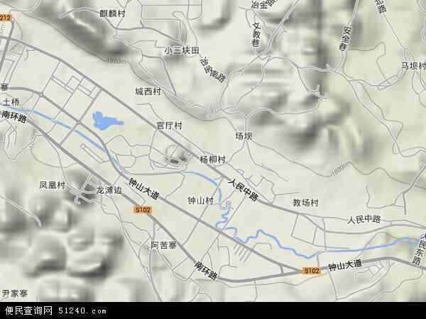 杨柳地形图 - 杨柳地形图高清版 - 2024年杨柳地形图