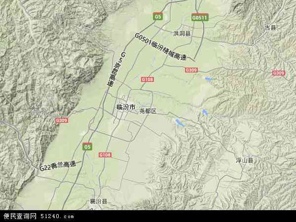 临汾尧都区地图乡镇图片