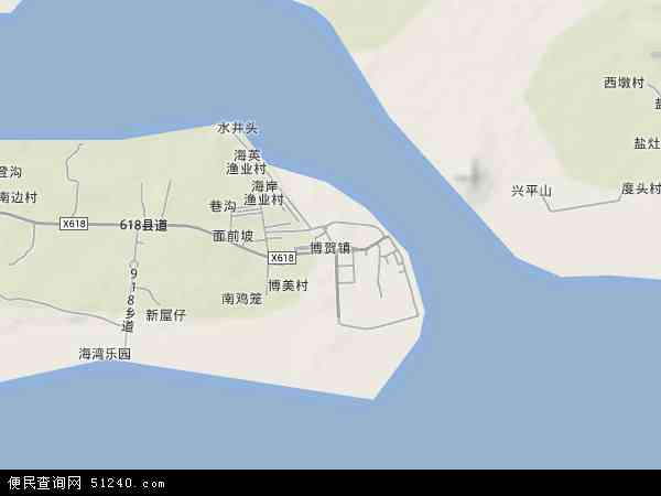 博贺镇地形图 - 博贺镇地形图高清版 - 2024年博贺镇地形图