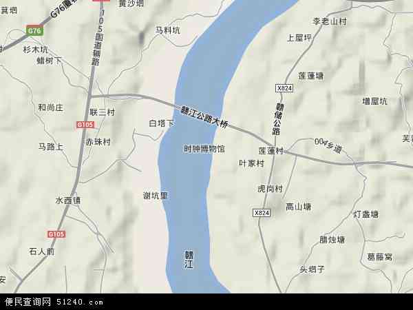 赣江地形图 - 赣江地形图高清版 - 2024年赣江地形图