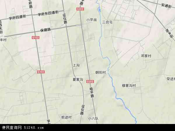 哈平路地形图 - 哈平路地形图高清版 - 2024年哈平路地形图