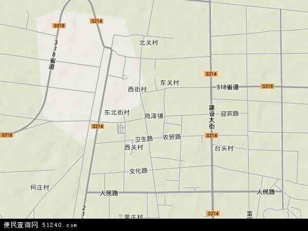 鸡泽镇地形图 - 鸡泽镇地形图高清版 - 2024年鸡泽镇地形图