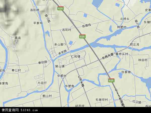 中国 浙江省 杭州市 余杭区 仁和本站收录有:2021仁和卫星地图高清版