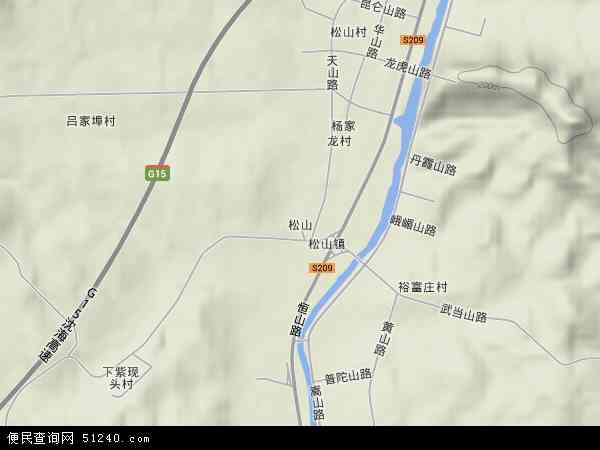 松山地形图 - 松山地形图高清版 - 2024年松山地形图