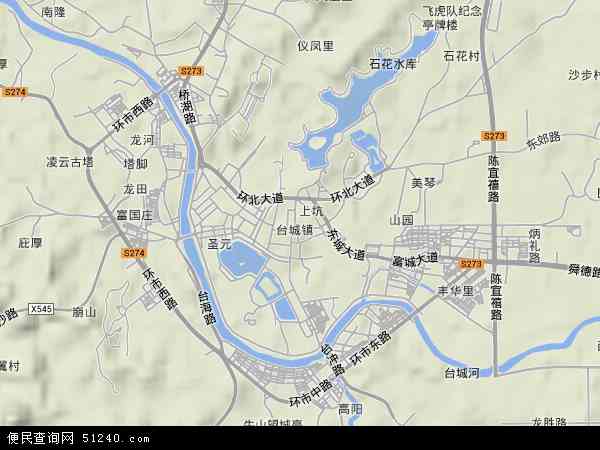 台城地形图 - 台城地形图高清版 - 2024年台城地形图