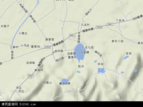 汤泉地形图 - 汤泉地形图高清版 - 2026年汤泉地形图