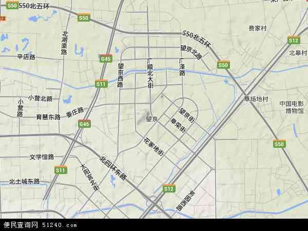 北京市朝阳区望京地图图片
