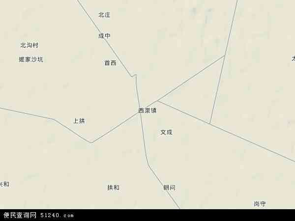 民勤县西渠镇地图图片