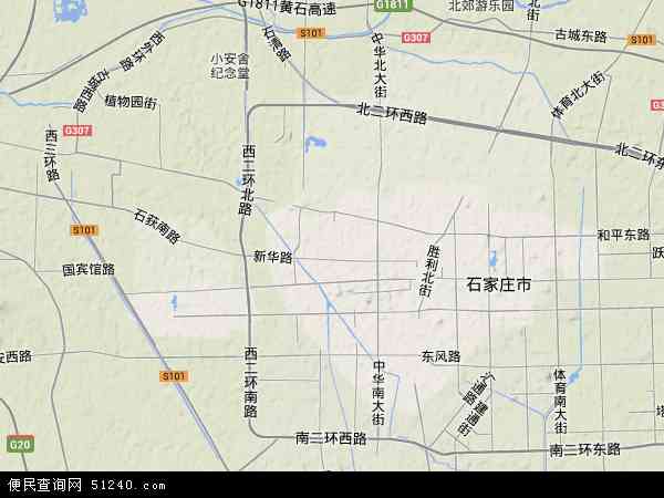 石家庄新华区区域地图图片