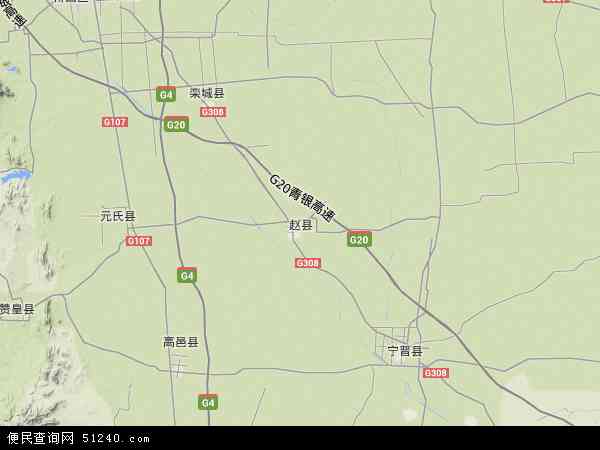赵县地形图 - 赵县地形图高清版 - 2024年赵县地形图