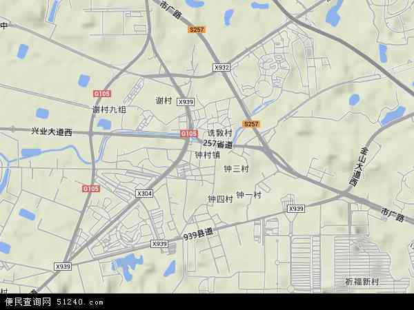 钟村地形图 - 钟村地形图高清版 - 2024年钟村地形图
