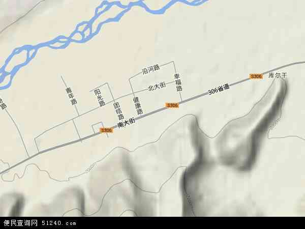 阿合奇镇地形图 - 阿合奇镇地形图高清版 - 2024年阿合奇镇地形图