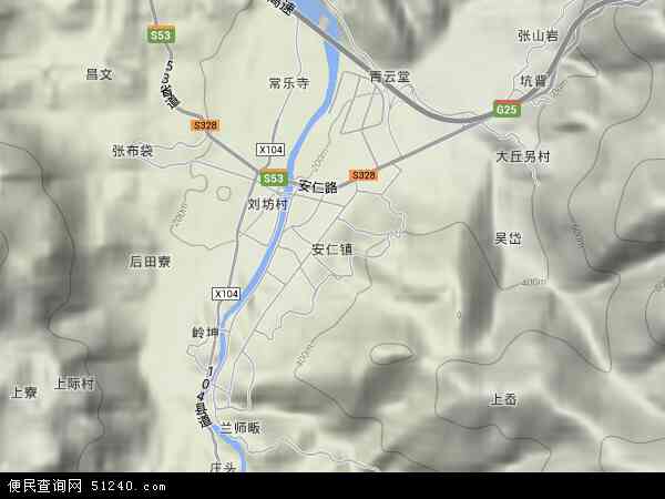 安仁县乡镇地图图片